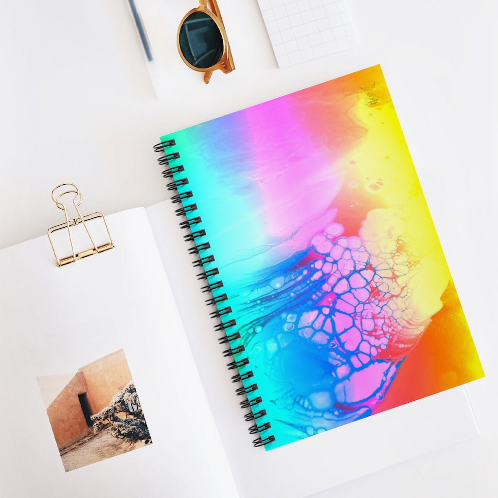 Neon Afterburn Spiral Notebook - Ruled Line