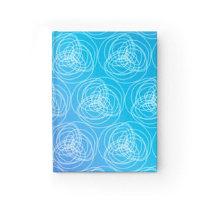 Blue Roses Journal - Ruled Line