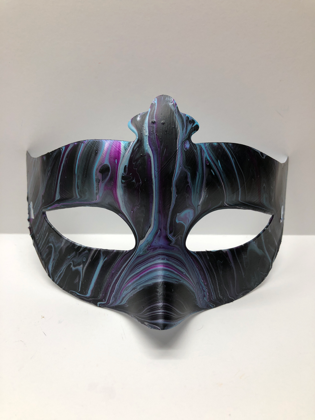  Black, blue, purple mask