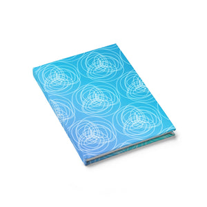 Blue Roses Journal - Ruled Line
