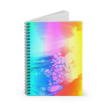 Load image into Gallery viewer, Neon Afterburn Spiral Notebook - Ruled Line
