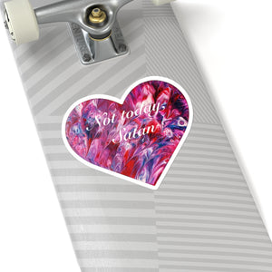“Not Today, Satan.” Anti-Valentines Day Kiss-Cut Stickers