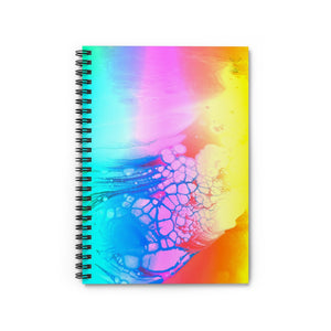 Neon Afterburn Spiral Notebook - Ruled Line