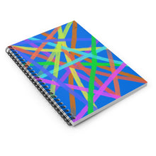 Load image into Gallery viewer, Kerplunk Inspired Spiral Notebook - Ruled Line
