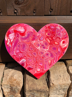 red and pink heart 